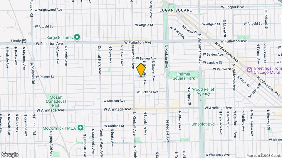 3313 W Palmer St Map and Location Details
