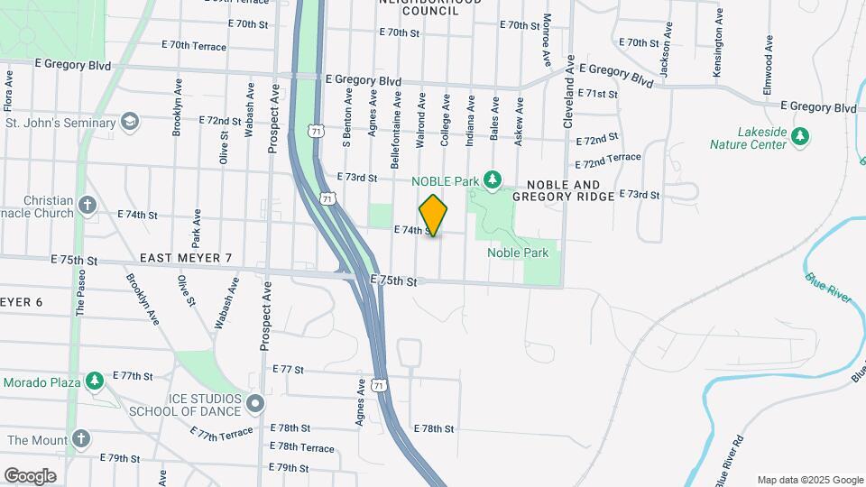 7408 College Ave Map and Location Details