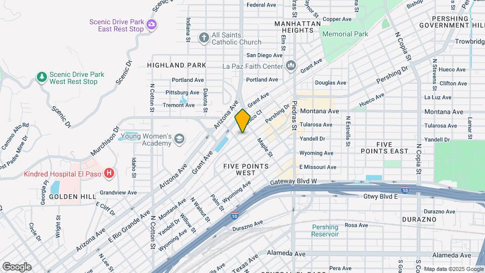 2611 Pershing Dr Map and Location Details
