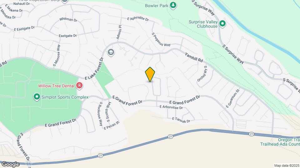 5923 S Sweet Gum Way Map and Location Details