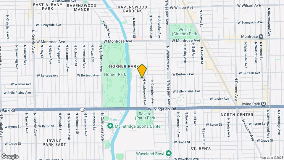 4142 N Maplewood Ave Map and Location Details