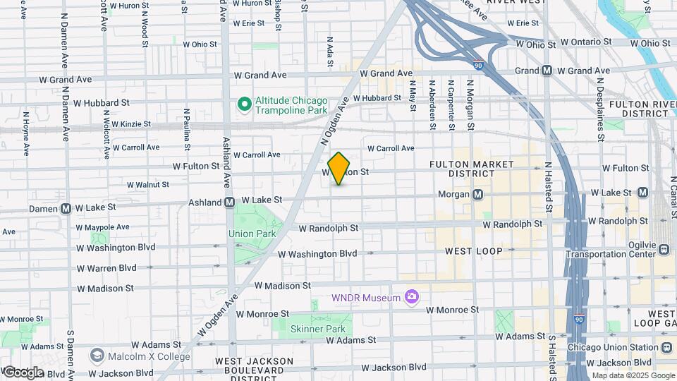 1332 W Lake St Map and Location Details