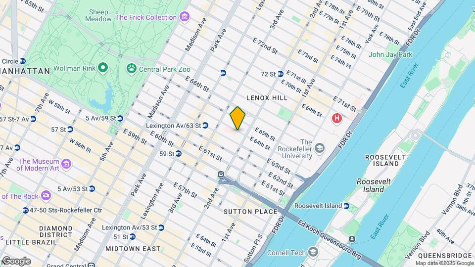 232 East 64th Street Map and Location Details