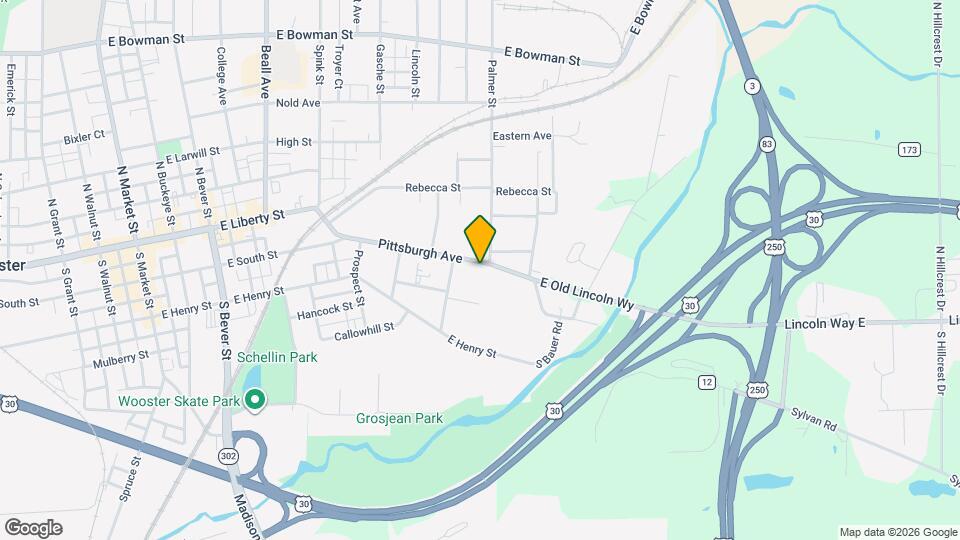1045 Pittsburgh Ave Map and Location Details
