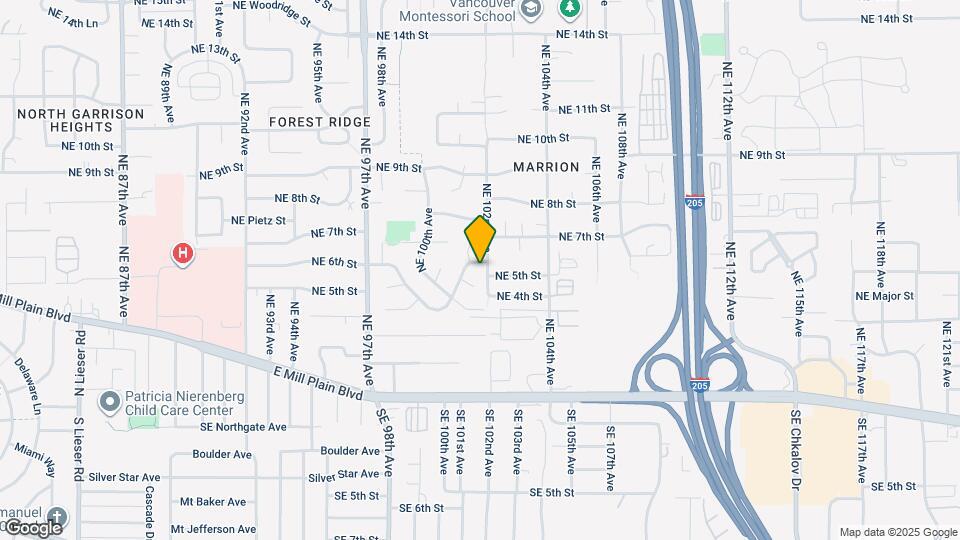 10111 NE Tanglewood Dr Map and Location Details