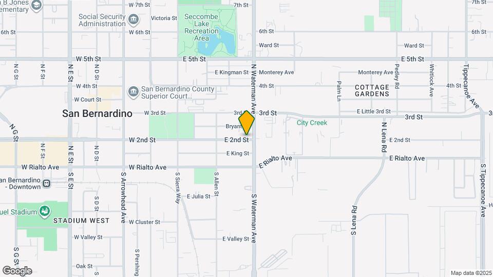 282 E 2nd St Map and Location Details