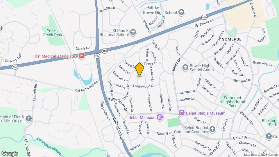 3007 Teak Ln Map and Location Details