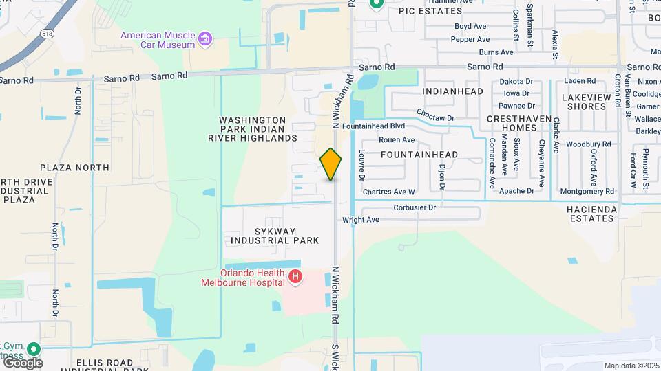 500 N Wickham Rd-Unit -2 Map and Location Details