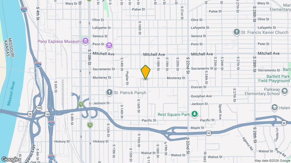 1610 S 17th St Map and Location Details