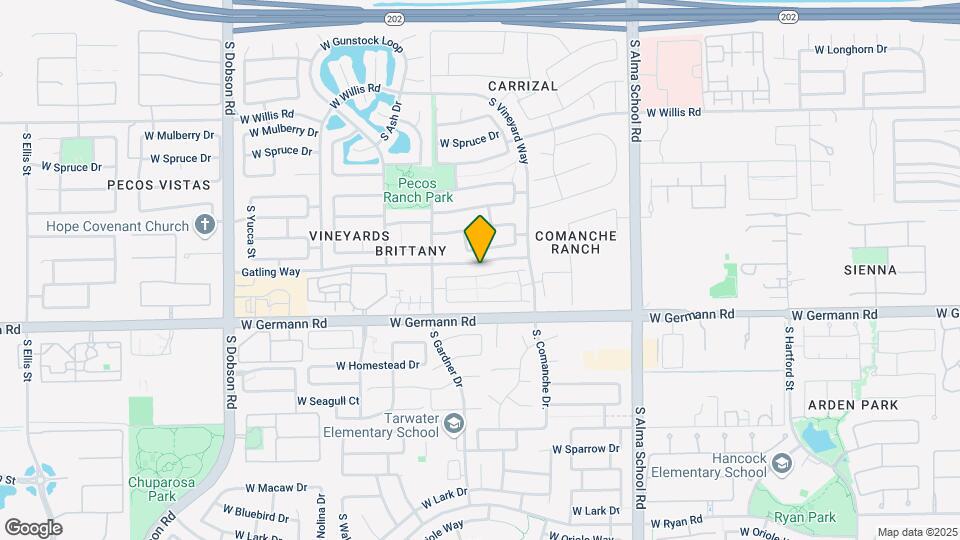1404 W Weatherby Way Map and Location Details