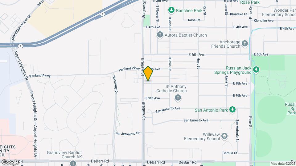 3934 E 8th Ave Map and Location Details