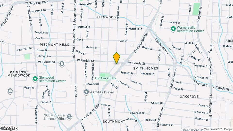 1509 Highland Ave Map and Location Details