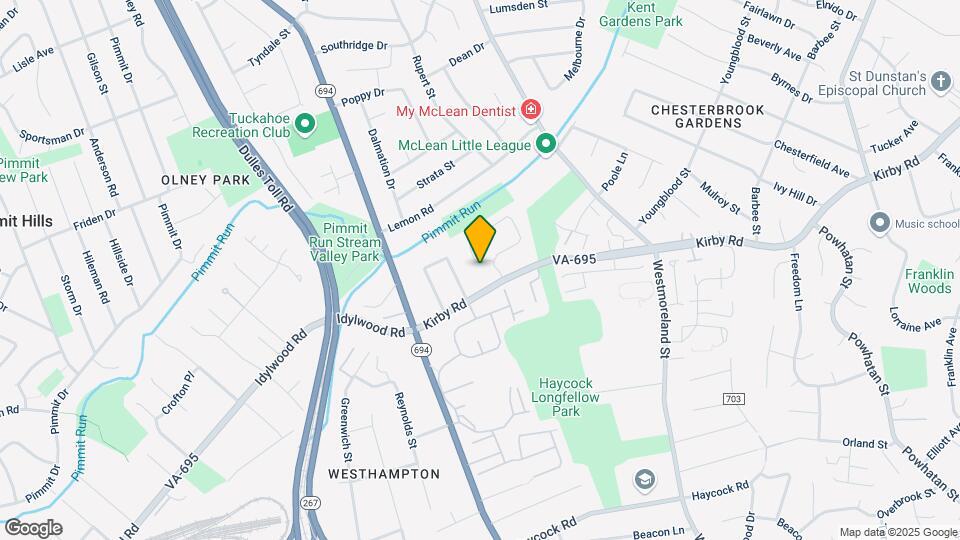 1954 Foxhall Rd Map and Location Details