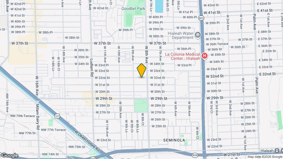 846 W 32nd St Mapa y Detalles de la Ubicación
