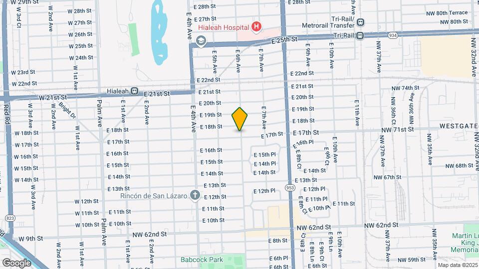 1710 E 6th Ave Map and Location Details