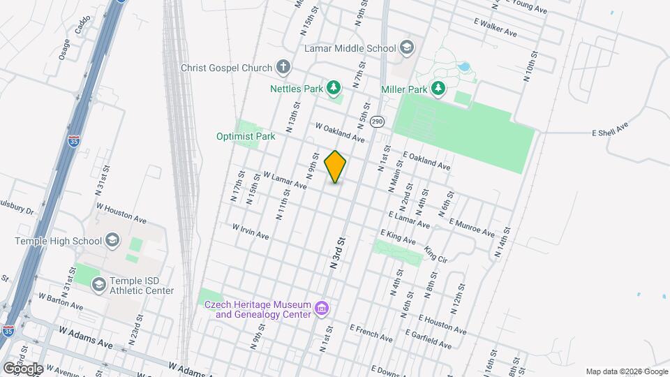 1206 N 5th St Map and Location Details
