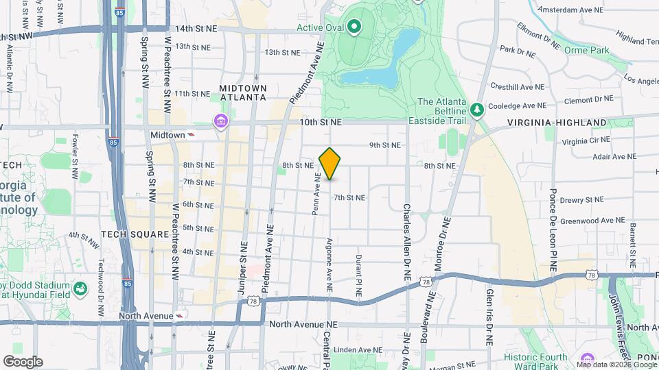 876 Argonne Ave NE Map and Location Details