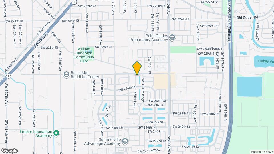 23221 SW 114th Pl Map and Location Details