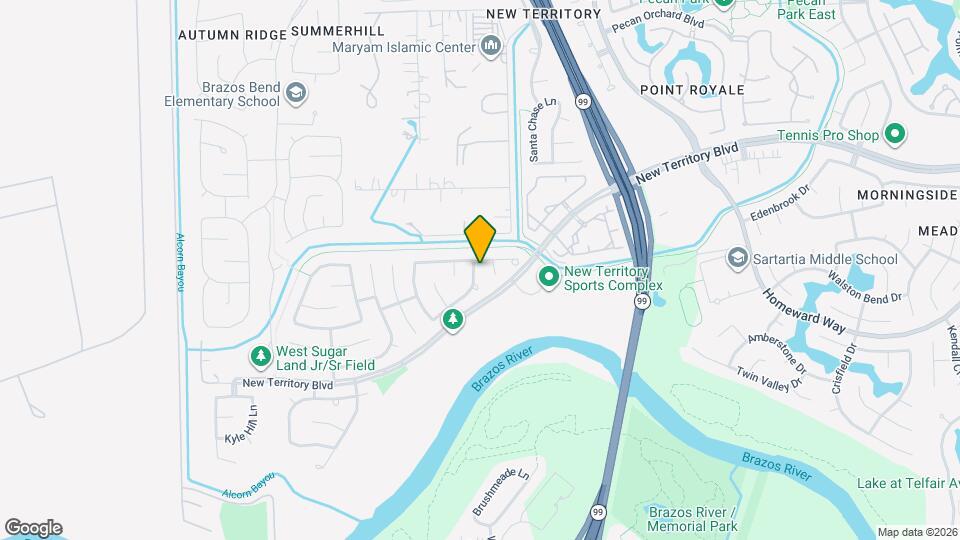 1107 Woodley Bend Map and Location Details