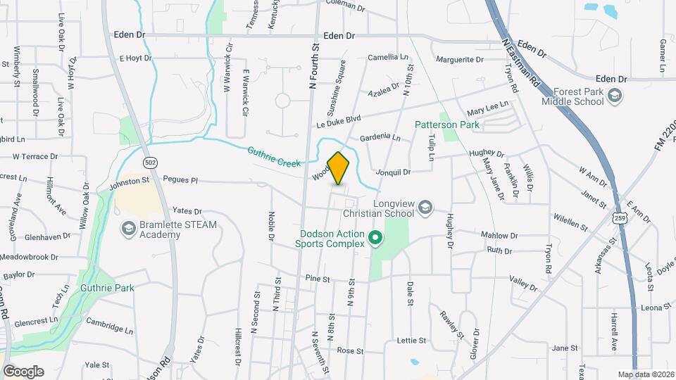 1600 N Seventh St Map and Location Details