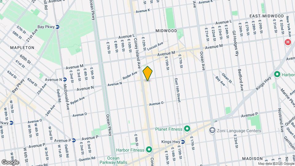 1122 Avenue N Mapa y Detalles de la Ubicación