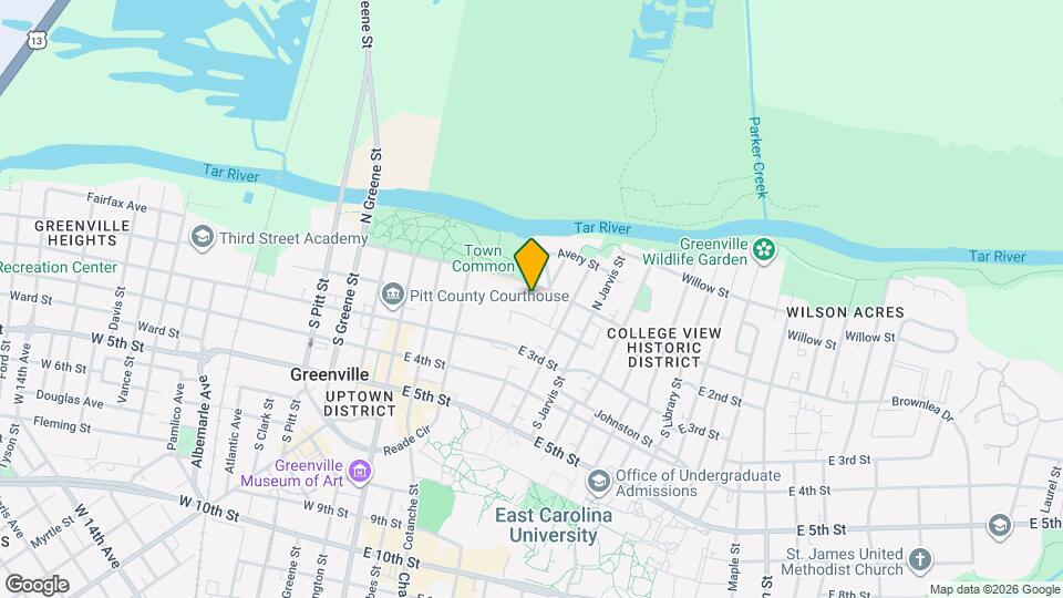 510 E 1st St Map and Location Details