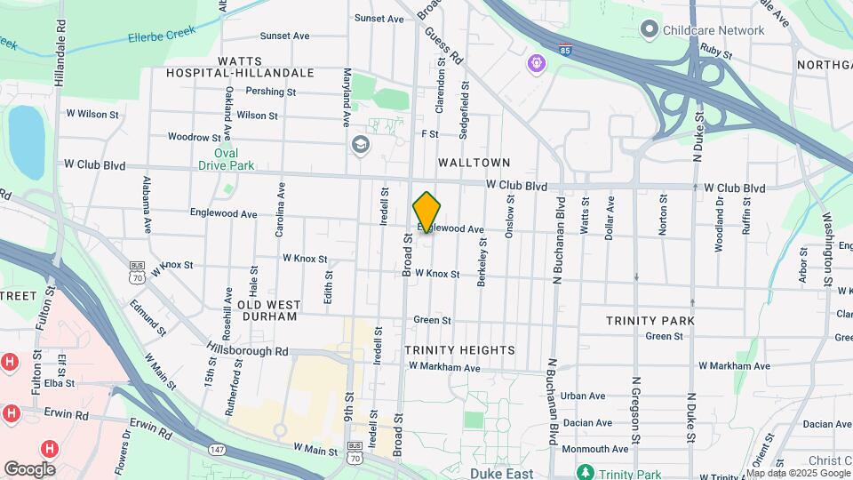 1015 Clarendon St Map and Location Details