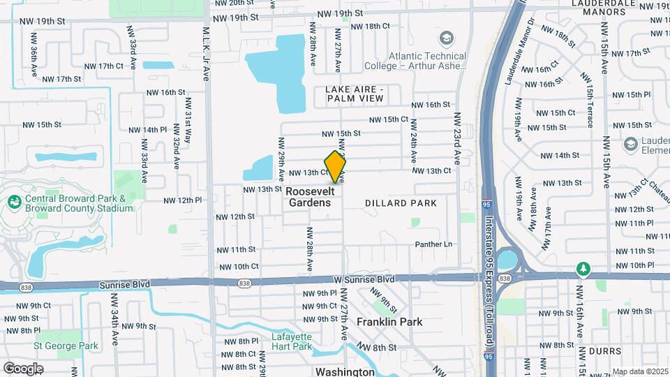 2710 NW 13th St, Unit 1 Map and Location Details