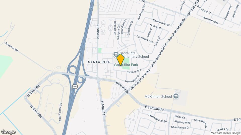 2056 Santa Rita St Map and Location Details