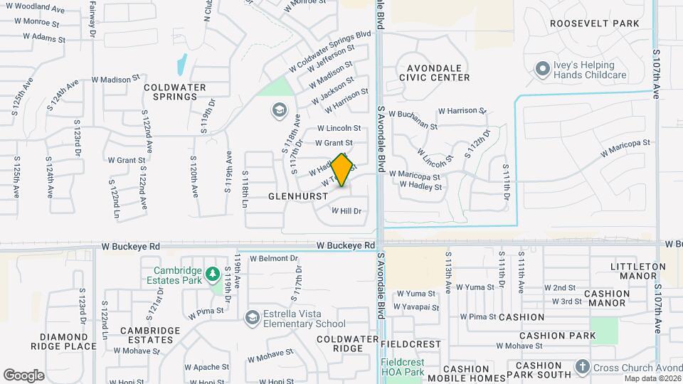 11606 W Kinderman Dr Map and Location Details