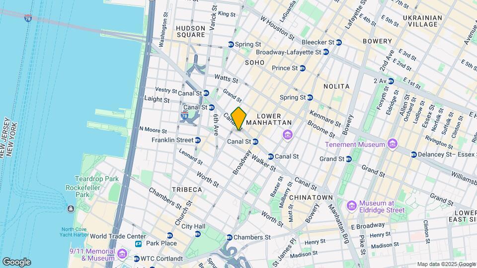 39 Lispenard St Map and Location Details