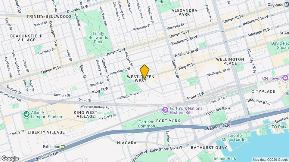 801-801 King St W Map and Location Details