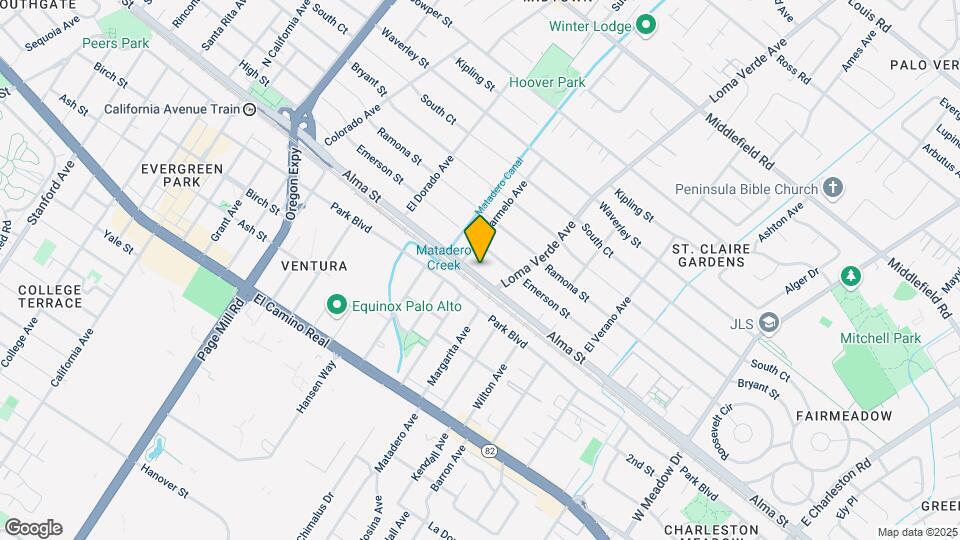 3039-3047 Alma Street Mapa y Detalles de la Ubicación