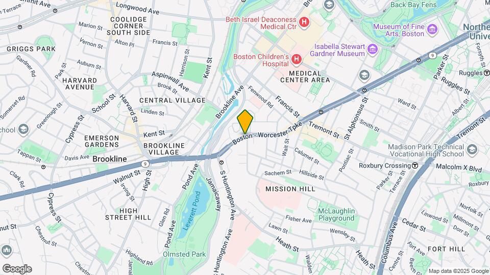 842 Huntington Ave Map and Location Details