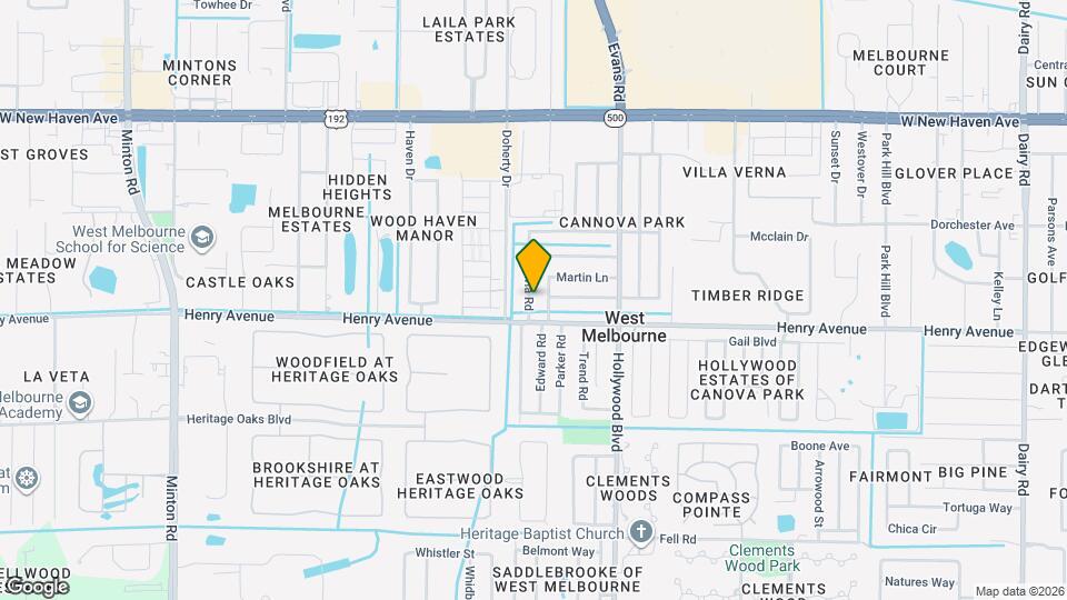 284 Sylvia Rd Map and Location Details