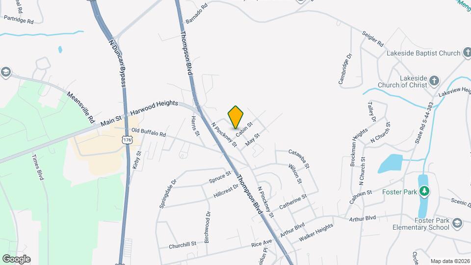 105 Cabin St Map and Location Details