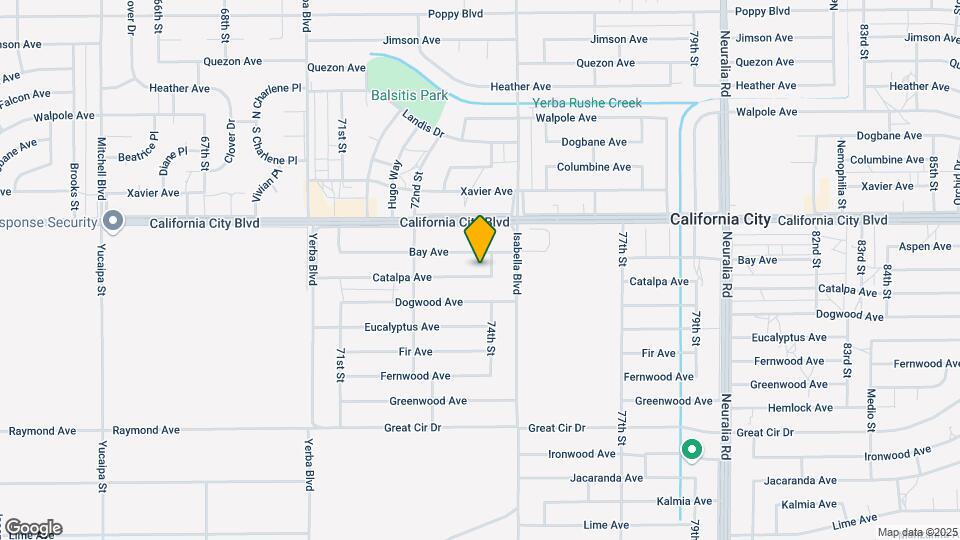 7361 Catalpa Ave Map and Location Details