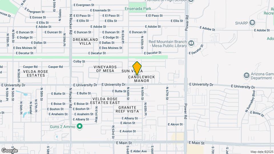 415 N 64th Pl Mapa y Detalles de la Ubicación