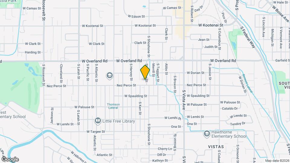 1721 S Shoshone St Map and Location Details