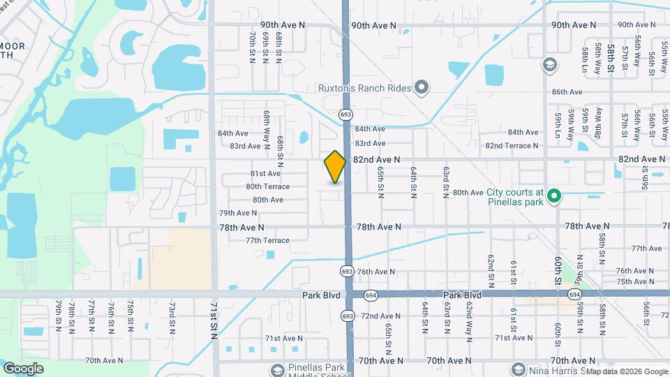 6641 80th Ave Map and Location Details