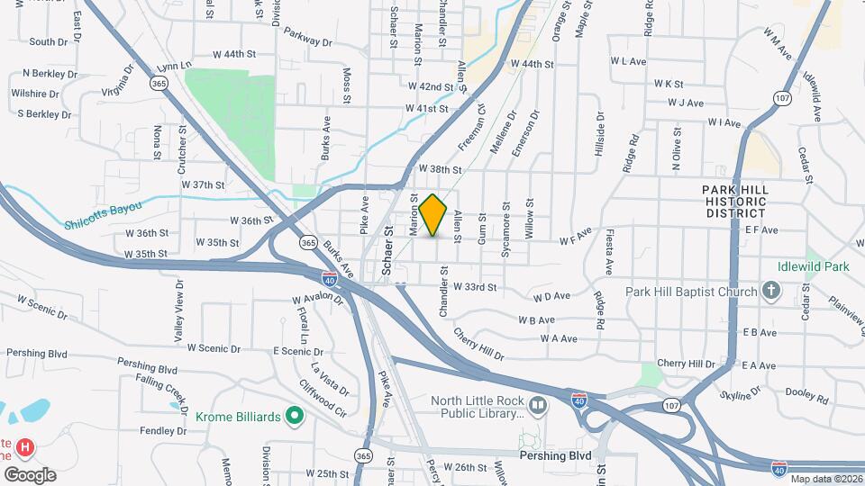 3423 Chandler St Map and Location Details