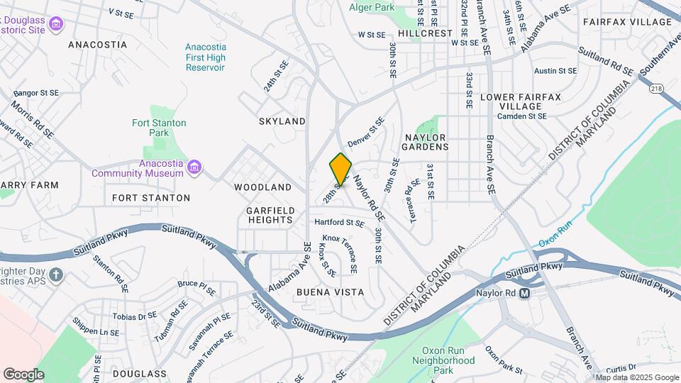 2801-2803 Buena Vista Ter SE Map and Location Details