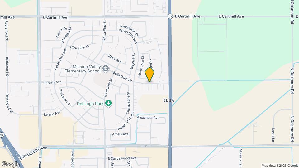 2011 Bella Oaks Dr Map and Location Details