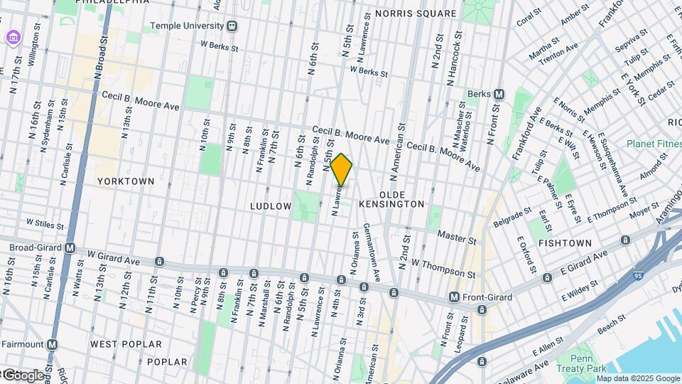 1509 N Lawrence St Map and Location Details