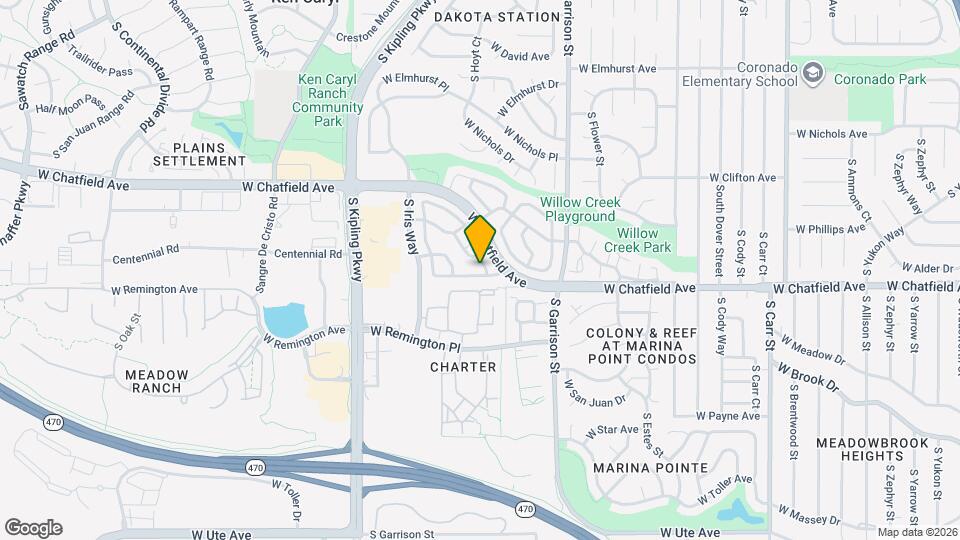 9604 W Chatfield Ave, Unit 9604D Map and Location Details