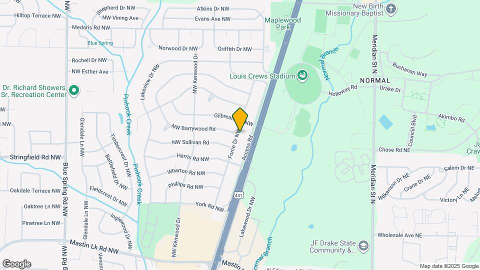 4300 Force Dr NW Map and Location Details