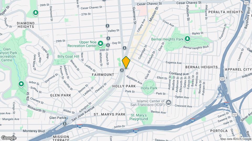 3577-3581 Mission St Map and Location Details