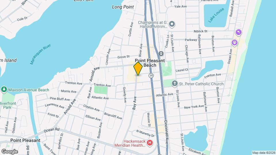 606 Bay Ave Map and Location Details