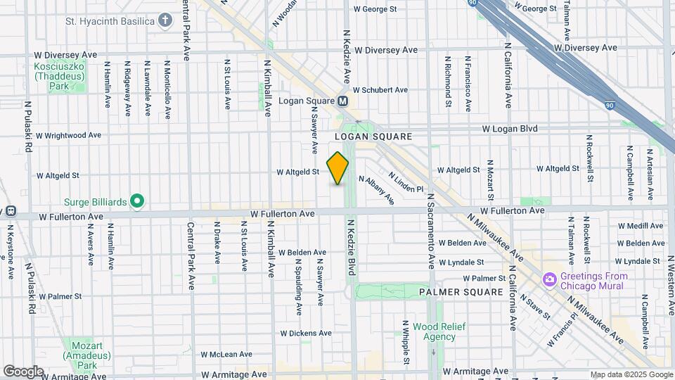 2430 N Kedzie Blvd Map and Location Details