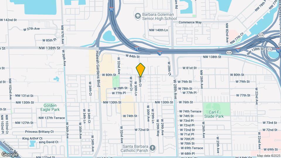 7935 W 30th Ct Map and Location Details